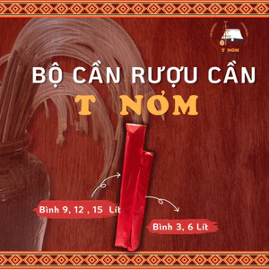 Bộ 2 Ống R ượu Cần Thủ Công T Nơm, Tre Tự Nhiên, An Toàn, truyền Thống