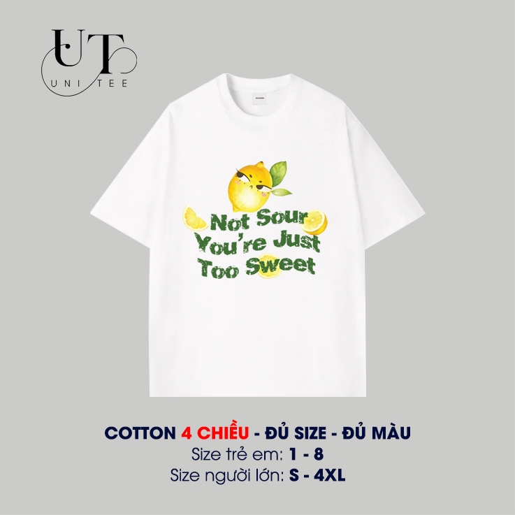 (Có size trẻ em) Áo thun Unisex đi biển, áo du lịch, in hình trái cây, mát mẽ cho Nam Nữ, Gia Đình - Uni Tee I U115