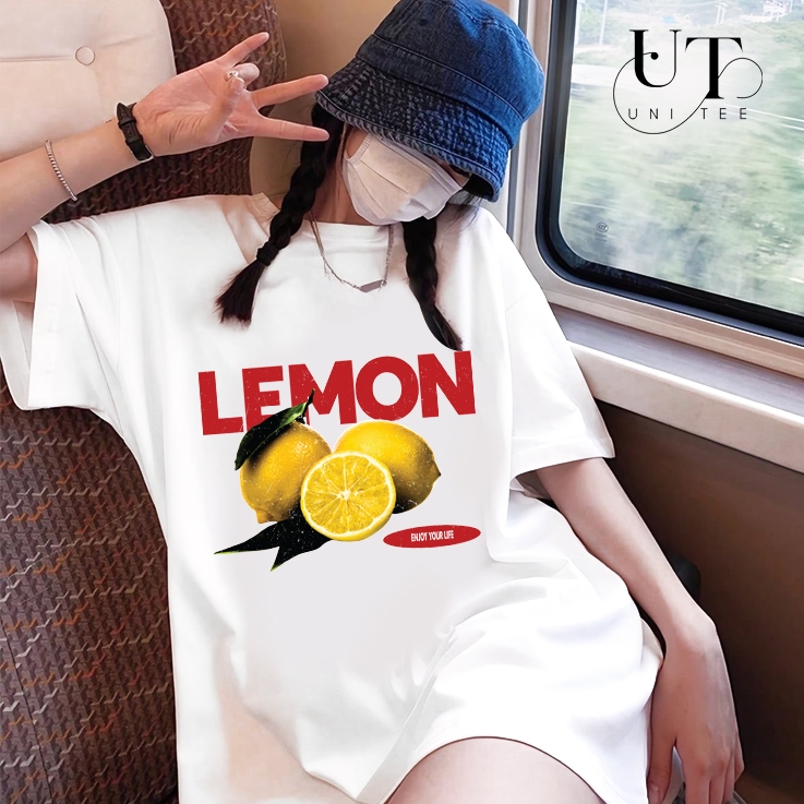 (Có size trẻ em) Áo thun Unisex đi biển, áo du lịch, in hình trái cây, mát mẽ cho Nam Nữ, Gia Đình - Uni Tee I U115