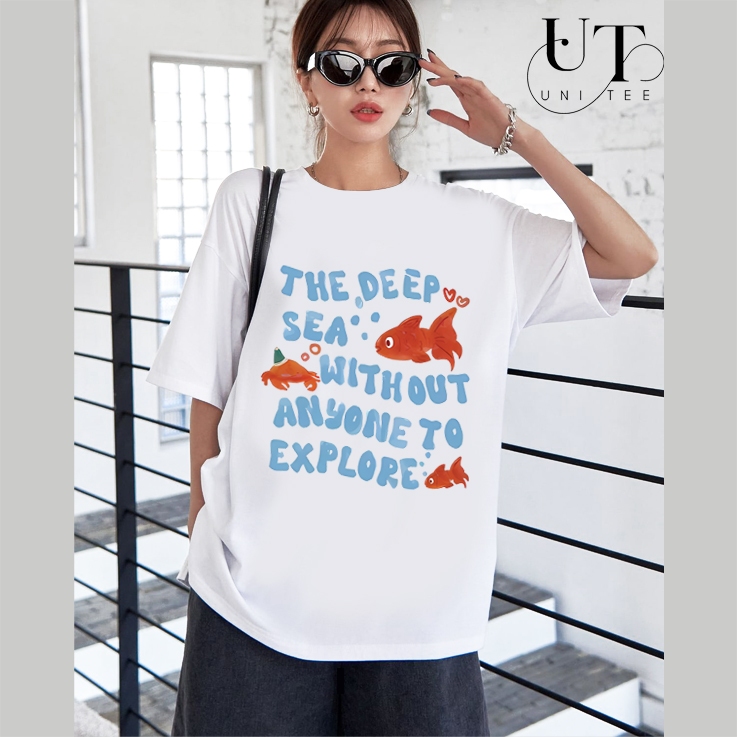 (9Kg-110Kg) Áo thun Unisex mùa hè, áo thun đi biển Hàn Quốc, mát mẻ cho Nam Nữ, Trẻ Em, Gia Đình - Uni Tee I U120