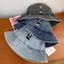 Nón Bucket Jean Thêu Gấu Chữ W Form Rộng Unisex | Mũ Tai Bèo Denim Vintage Cá Tính Đi Biển, Du Lịch, Chống Nắng