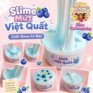 Slime Basic /  Slime “ Mứt Việt Quất “/ Slime bóng, đặc, dẻo, thơm - Slimehaphuonganhuy