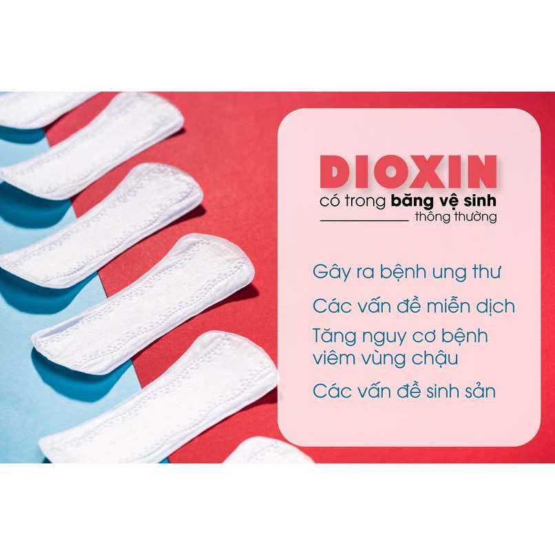 Băng vệ sinh hữu cơ Organic Cotton Ultra-thin Pads with wings 10 miếng Silvercare