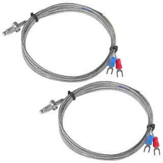 Đầu dò nhiệt độ 2 dây hệ K đầu dò cảm biến đo từ 0°C đến 399°C dài 1, 2, 3, 5 mét dùng với đồng hồ nhiệt độ