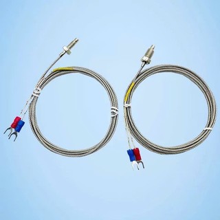 Đầu dò nhiệt độ 2 dây hệ K đầu dò cảm biến đo từ 0°C đến 399°C dài 1, 2, 3, 5 mét dùng với đồng hồ nhiệt độ