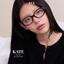 Kính mắt mèo oval chuyên lắp cận KATE Nhựa Dẻo TR90 cao cấp