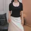 ÁO THUN BABYTEE NGẮN TAY PHỐI CÚC PHONG CÁCH HÀN QUỐC CHẤT LIỆU COTTON BORIP MỀM MẠI THOÁNG KHÍ