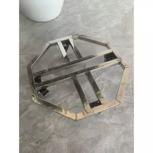 Chân đế di chuyển chậu cây nan kép có bánh xe siêu chịu tải, đế bát giác inox không gỉ chịu tải trọng 120kg