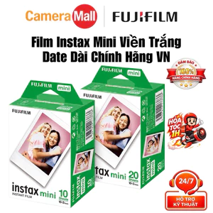 Film Fujifilm Instax Mini (20 Tấm/10Tấm) – Date Mới 12/2027 Phim Instax Mini Viền Trắng - Chính Hãng