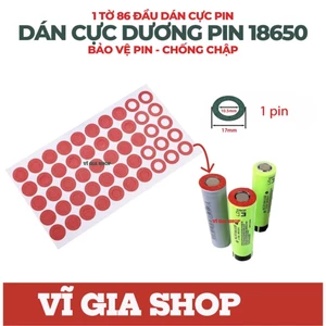 Miếng Dán Bảo Vệ Cực Dương Pin 18650 Giấy Cách Điện Chống Chập Pin - Vĩ Gia Shop