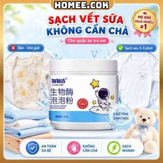 Homee.cok Bột Giặt Enzyme Sinh Học Đậm Đặc - Tẩy Sạch Vết Bẩn, Khử Mùi Quần Áo, Giặt Tay Giặt Máy, Tiết Kiệm