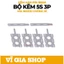 Bộ Kẽm Hàn Pin 5S 3P Dày 0.2mm Mạ Niken Cho Pin 18650 (4 Miếng Vuông & 2 Miếng Đơn)