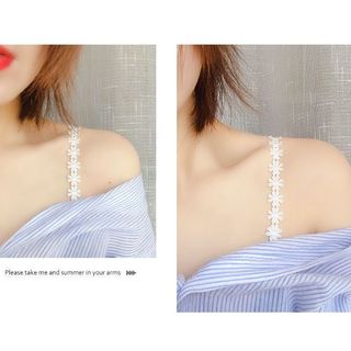 Dây Áo Ngực Ren Hoa Phong Cách Gợi Cảm Hot Trend, Phụ Kiện Áo Ngực Mùa Hè Cho Nữ Chống Trơn Trượt, Có Thể Điều Chỉnh