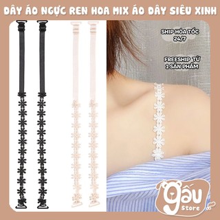 Dây Áo Ngực Ren Hoa Phong Cách Gợi Cảm Hot Trend, Phụ Kiện Áo Ngực Mùa Hè Cho Nữ Chống Trơn Trượt, Có Thể Điều Chỉnh