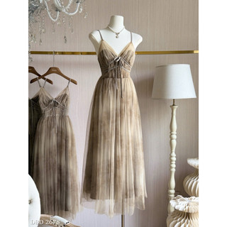 Váy Voan Maxi Loang 2 Dây Chuẩn Linh Hoàng