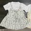 Set Áo Đũi 2 món Kèm Yếm 2 Dây Nơ Trước Phối Dáng babydoll hoạ tiết hoa nhí cute mẫu mới 2026