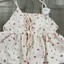 Set Áo Đũi 2 món Kèm Yếm 2 Dây Nơ Trước Phối Dáng babydoll hoạ tiết hoa nhí cute mẫu mới 2026