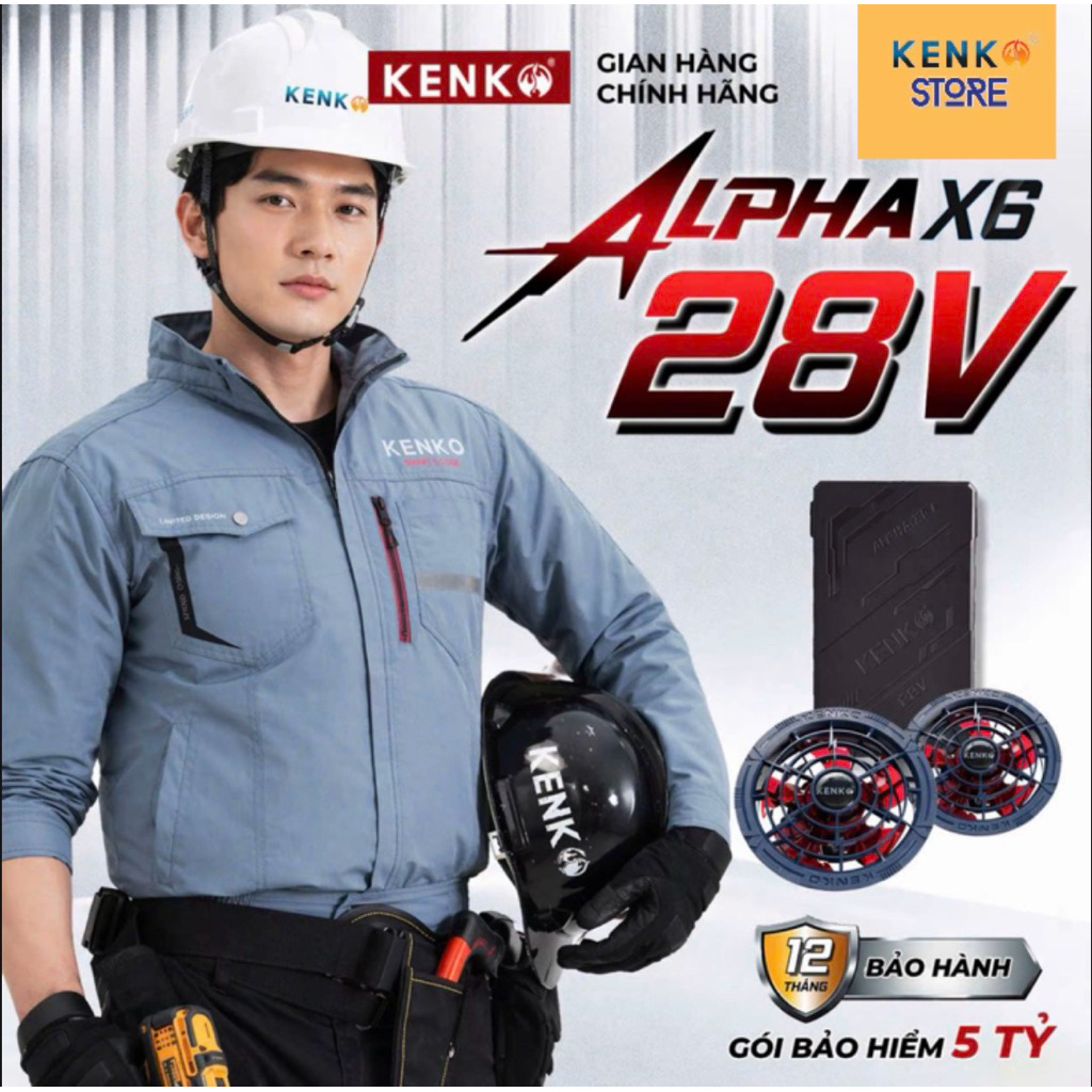 [KENKO STORE] Áo điều hòa KENKO 28V ALPHA X6. Hàng mới 2026 nhà Kenko. Bảo hành 12 tháng!