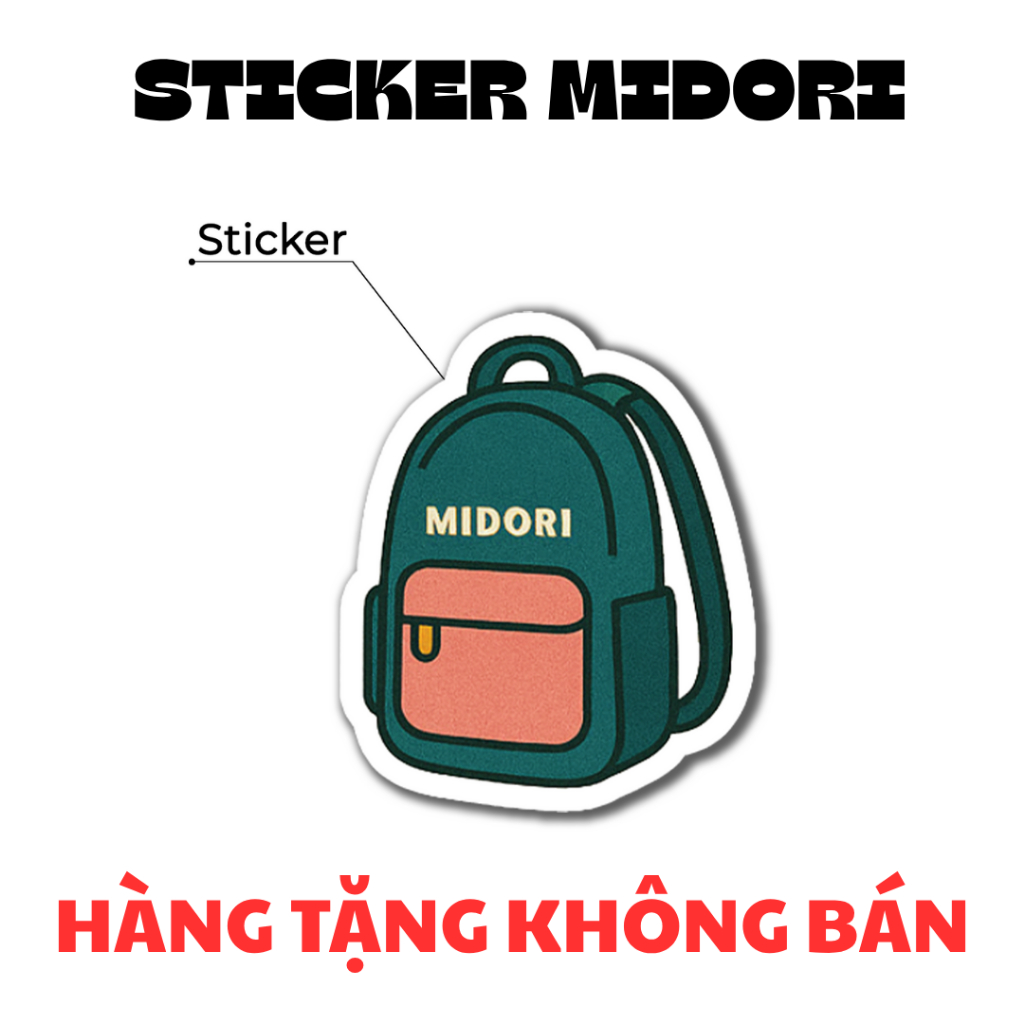 STICKER TÚI VÍ NHỎ XINH XẮN | MIDORI STUDIO