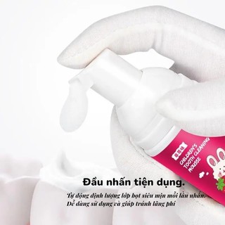 Kem Đánh Răng Tạo Bọt Cho Bé Dạng Mousse | Trẻ Em Không Cay Vị Dâu Cam | Sạch Mảng Bám Dịu Nhẹ