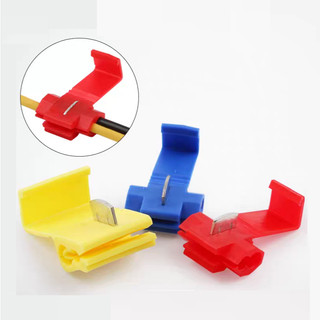 100 Cút nối dây điện nhanh chữ T, đầu nối điện nhanh, cốt nối điện, cos nối