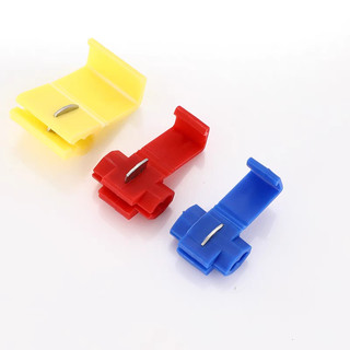 100 Cút nối dây điện nhanh chữ T, đầu nối điện nhanh, cốt nối điện, cos nối