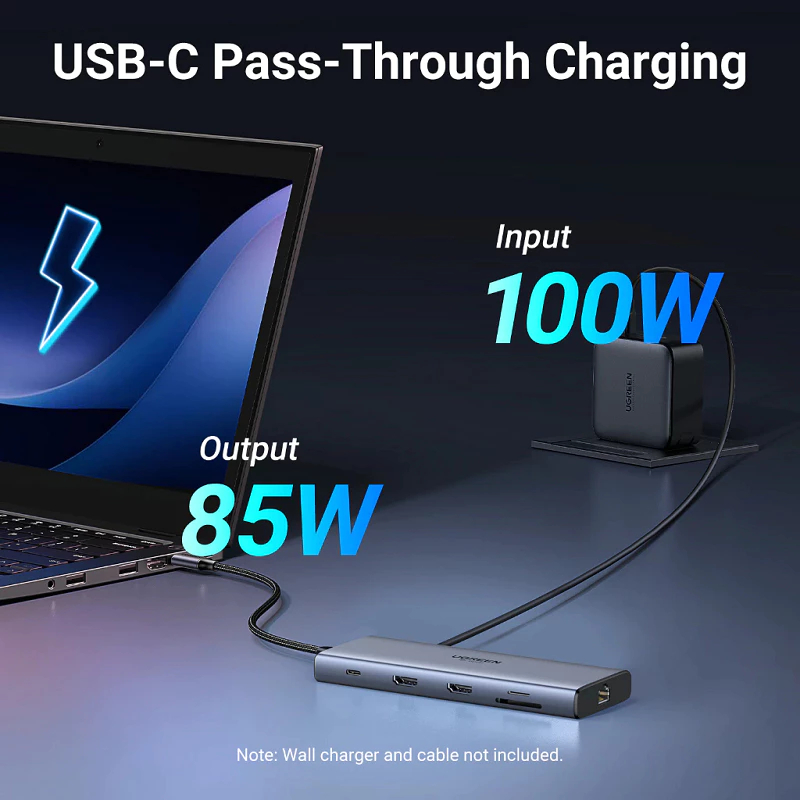Khả năng tương thích mạnh mẽ của hub ugreen với macbook và laptop