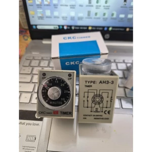 TIMER CKC, RƠLE - RELAY THỜI GIAN AH3-3 TẶNG KÈM ĐẾ