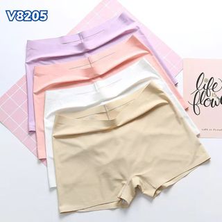 [Hỏa Tốc] Quần mặc trong váy chống lộ, Quần lót bảo hộ nữ kháng khuẩn mềm mại cạp vừa V8205 HOMEBRA