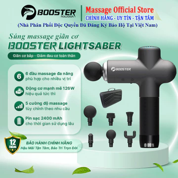 Súng Massage Gun Ai Booster Lightsaber - Máy massage cầm tay với nhiều chế độ, massage tại nhà