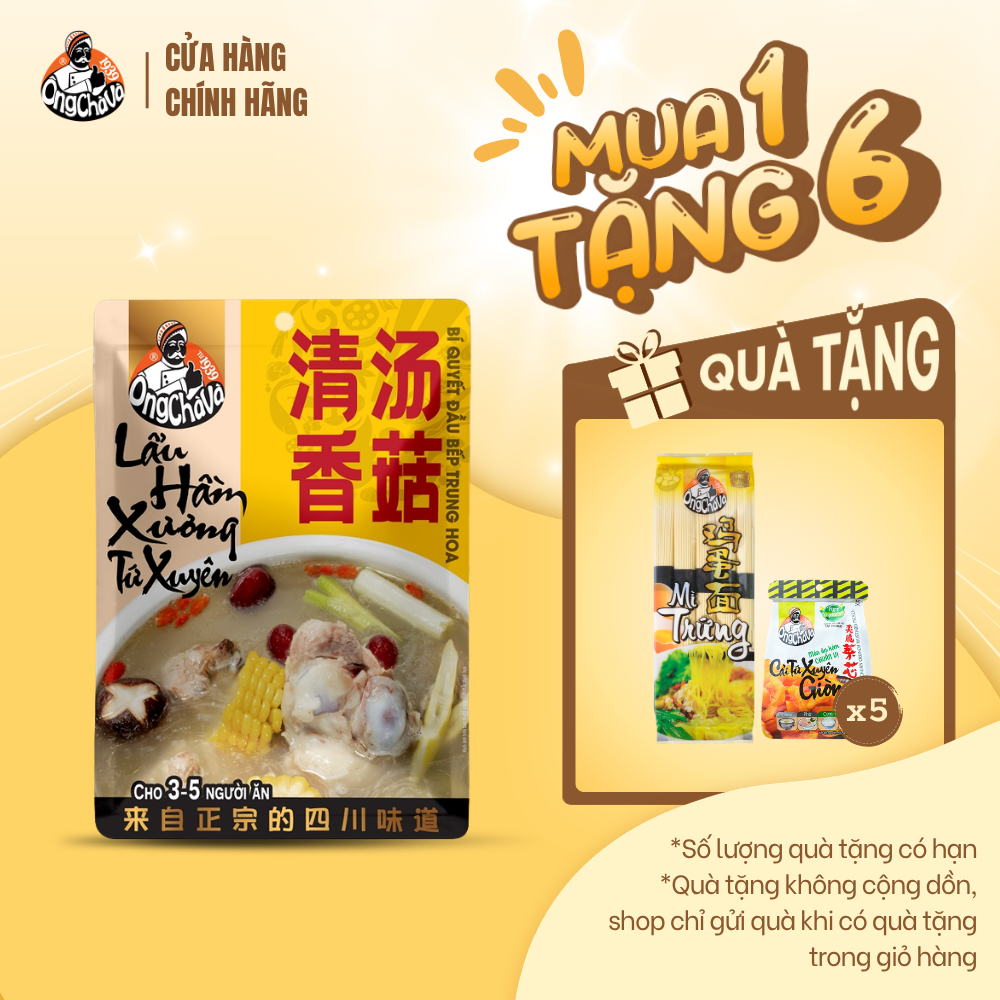 Lẩu Hầm Xương Tứ Xuyên thương hiệu Ông Chà Và 150gr  - Hàng Chính Hãng