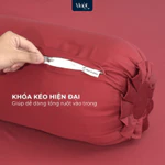 Bộ ga gối 4 món nệm kích thước 1m8x2m Lụa Tencel 60s Mướt Home cao cấp, mềm, mịn, mát, 2 vỏ gối nằm, 1 vỏ gối ôm, 1 ga — ảnh 5