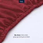 Bộ ga gối 4 món nệm kích thước 1m8x2m Lụa Tencel 60s Mướt Home cao cấp, mềm, mịn, mát, 2 vỏ gối nằm, 1 vỏ gối ôm, 1 ga — ảnh 3