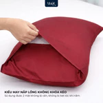 Bộ ga gối 4 món nệm kích thước 1m8x2m Lụa Tencel 60s Mướt Home cao cấp, mềm, mịn, mát, 2 vỏ gối nằm, 1 vỏ gối ôm, 1 ga — ảnh 4