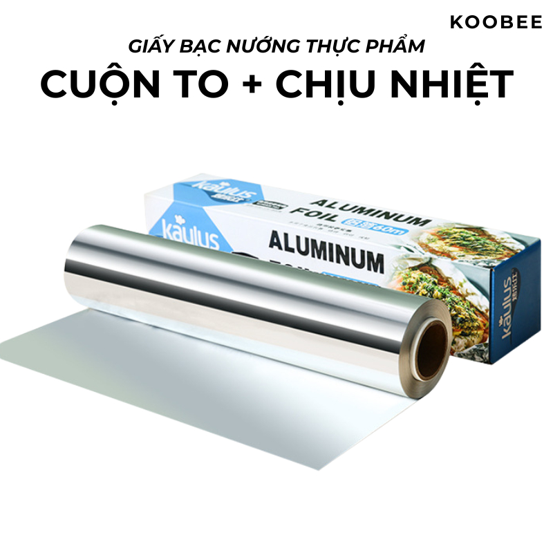 [Cuộn To] Giấy Bạc Nướng Thức Ăn, Màng Nhôm Nướng Thịt, Lót Nồi Chiên Không Dầu, Lò Nướng Dùng Cho Quán Ăn, Nhà Hàng