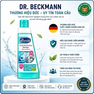 Dung Dịch Vệ Sinh Máy Giặt Dr. Beckmann 250ml – All In One, Diệt 99.9% Vi Khuẩn, Khử Mùi, Tẩy Cặn Vôi – Hàng Đức