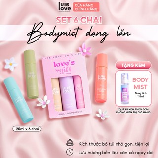 [TẶNG 1 chai 115ml]Body mist LUIS LOVE 20ml,bodymist Đi Học, Đi Chơi(Hương Sang Chảnh)_Combo 6 chai