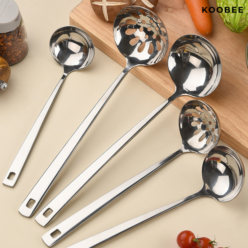Bộ Muôi Múc Canh & Muôi Thủng Ăn Lẩu Inox Cao Cấp – Nhiều Kích Thước – Dùng Cho Gia Đình, Nhà Hàng | 041