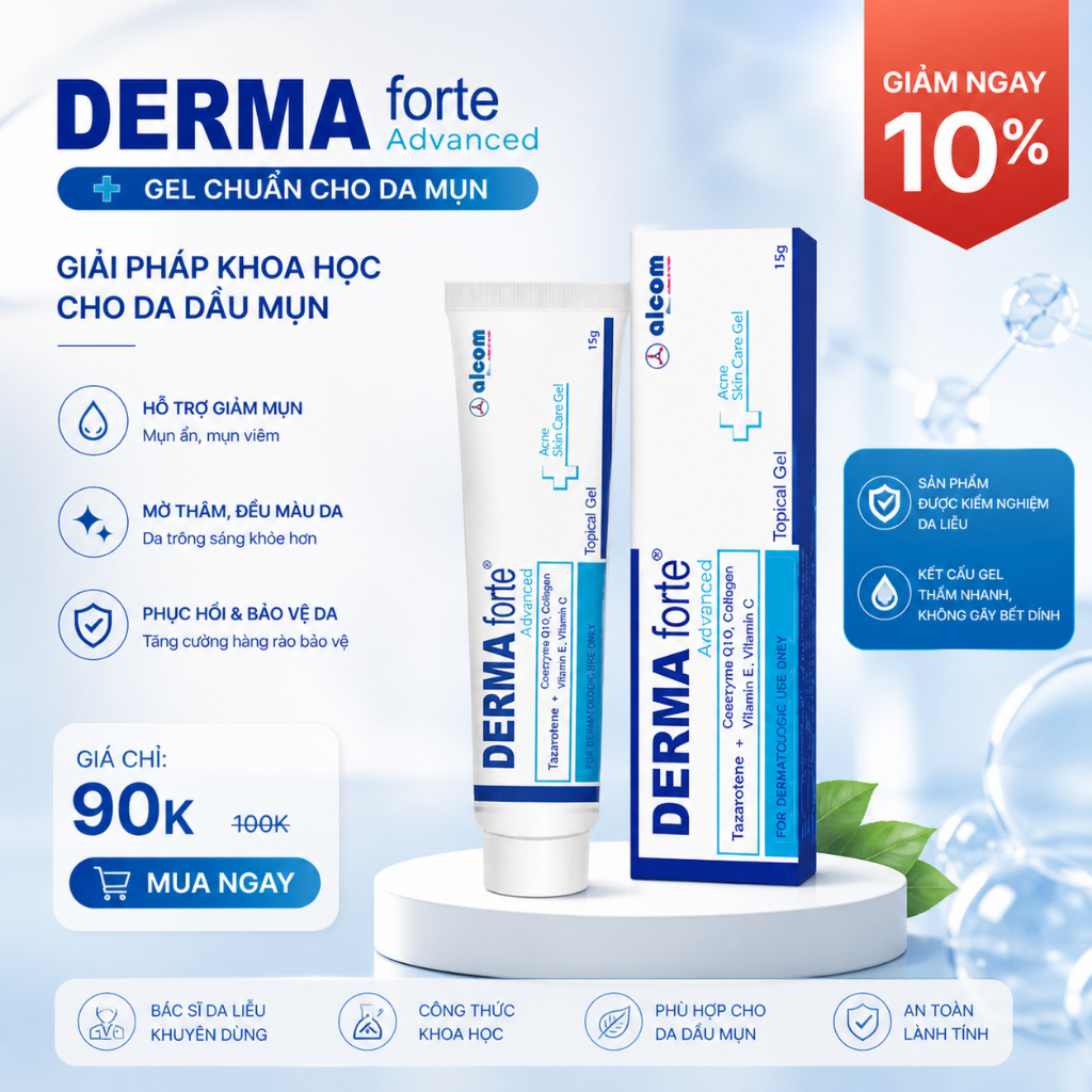 Derma forte - Thuốc Trị Mụn Chính Hãng, Giá Tốt, Đảm Bảo | Shopee Việt Nam