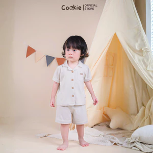 Bộ Quần Áo Pyjama COOKIE, Bộ Pyjama Phối Lé Chất Modal Cho Bé Từ 6 Đến 4 Tuổi 2026