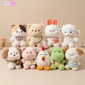 Gấu Bông Mini Hình Các Con Vật Siêu Đáng Yêu, Thú Nhồi Bông Nhỏ 25Cm Mềm Mại Quà Tặng Cho Bé, Decor. Bobesu