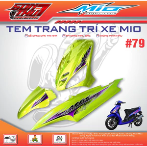 TEM XE MIO SPORT #79 (CHẤT LIỆU CAO CẤP - SIÊU NÉT - SIÊU ĐẸP - SIÊU CUTE)