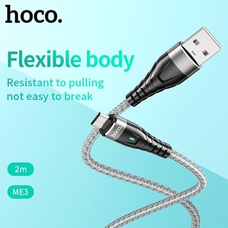 Cáp sạc nhanh và truyền data Hoco ME3 cổng MicroUSB QC3.0 max 3A, dài 2M