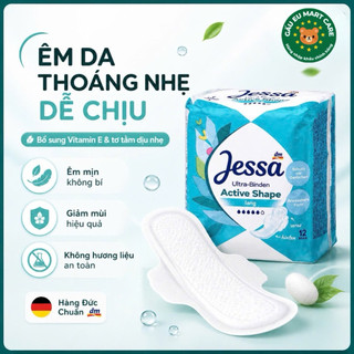 Băng Vệ Sinh Jessa Đức & Miếng Lót – Siêu Mỏng, Thấm Hút Nhanh, Axit Lactic Dịu Nhẹ, Khô Thoáng, 1–5 Giọt