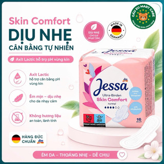 Băng Vệ Sinh Jessa Đức & Miếng Lót – Siêu Mỏng, Thấm Hút Nhanh, Axit Lactic Dịu Nhẹ, Khô Thoáng, 1–5 Giọt