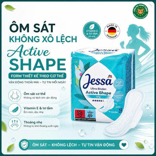 Băng Vệ Sinh Jessa Đức & Miếng Lót – Siêu Mỏng, Thấm Hút Nhanh, Axit Lactic Dịu Nhẹ, Khô Thoáng, 1–5 Giọt