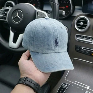 Nón kết, mũ lưỡi trai Po.lo phối vải jeans form chuẩn thời trang siêu đẹp