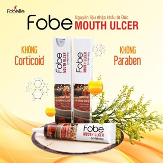 Gel Nhiệt Miệng Fobe - tuýp 10g, Giảm Đau Nhanh, Chống Viêm Loét Miệng Từ Thiên Nhiên, Đạt Chuẩn GMP