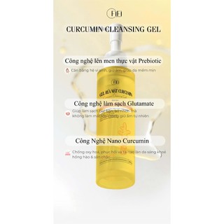 Combo 2 Chai Gel rửa mặt Curcumin - TẶNG 1 -  Fificosmetic