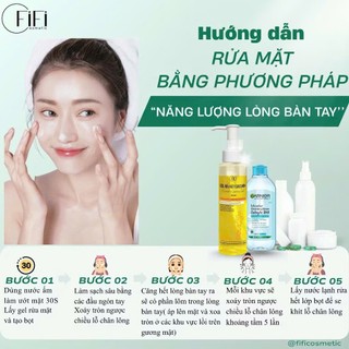 1 Chai Gel rửa mặt Curcumin| Fificosmetic|180g